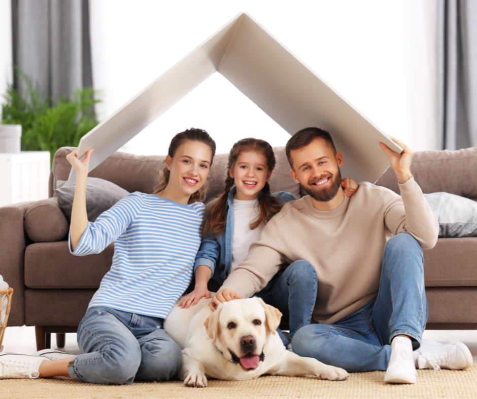 happy family in a pest-free home