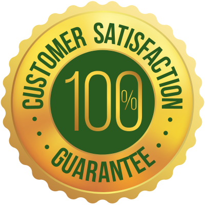 customer satisfaction guarantee for termite control badge